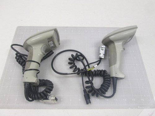 LOT OF 2 HAND HELD IT3800 3800LR-12 BARCODE SCANNER T64468