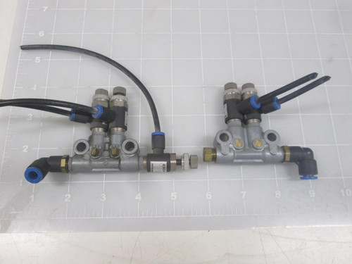 LOT OF 2 NITTA MOORE ESC4-PT1/8-0 VALVE ASSEMBLY T65158