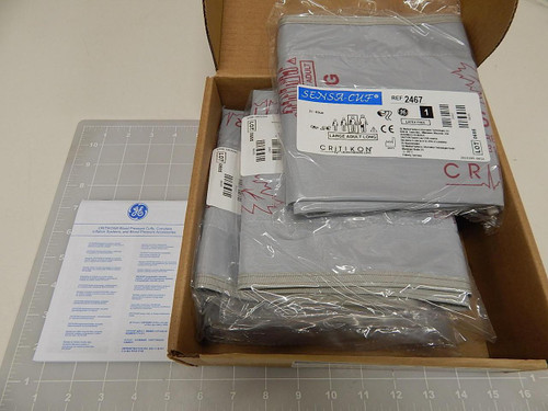 CASE OF 5 GE SENSA-CUF 2467 LARGE ADULT BLOOD PRESSURE CUFFS 31-40CM T65515