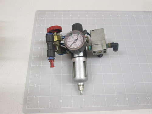 KOGANEI FR150-01-BG-F1 VT301 SOLENOID VALVE FILTER REGULATOR ASSEMBLY T66427