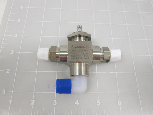 SWAGELOK SS-83XTS4 3-PORTED BALL VALVE T67334