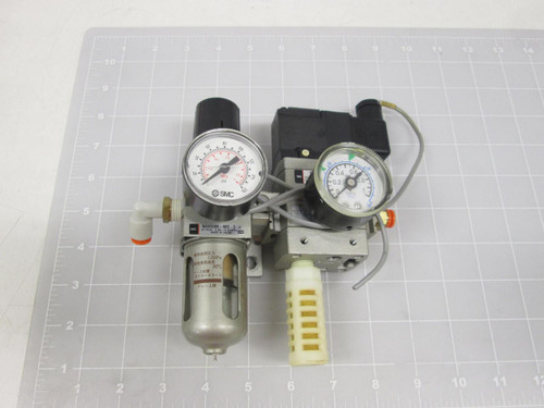 SMC NAW2000-N02-C NAV2000-N02-5DZ SOLENOID VALVE W/ FILTER REGULATOR T67364