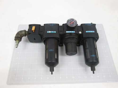WILKERSON L28-04-LK00 R28-04-F000 F28-04-SK00 PNEUMATIC FILTER REGULATOR LUBRICATOR ASSEMBLY T67291