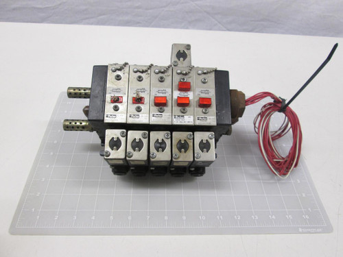 LOT OF 5 PARKER 422CA411A23L SOLENOID VALVES T68495