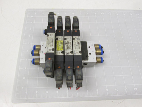 LOT OF 4 SMC VZ5340 SOLENOID VALVES T68132