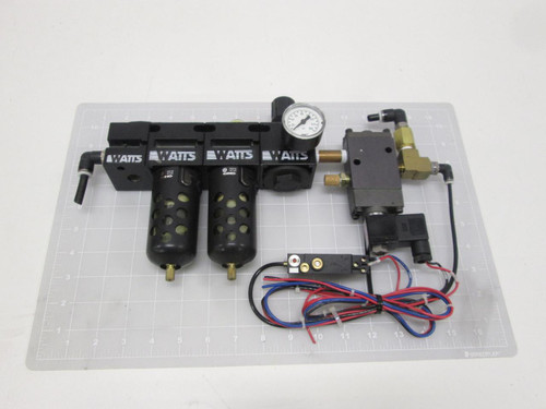 WATTS FLUIDAIR NORGREN R75-02C 375-02-007-68-1 PNEUMATIC FILTER REGULATOR ASSEMBLY T67965