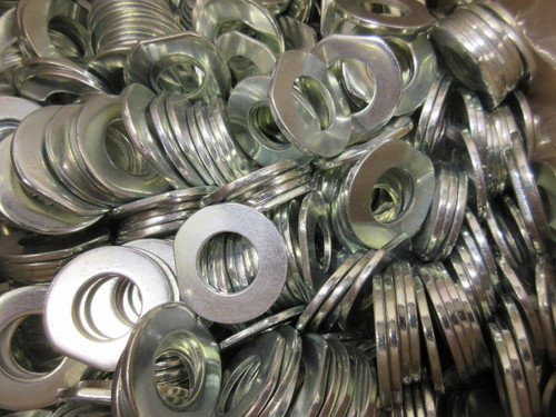 LOT OF 1000 W7651500125STZN L128123-002 1-1/2" X 3/4" X 0.1135" ZINC PLATED STEL WASHERS T69074