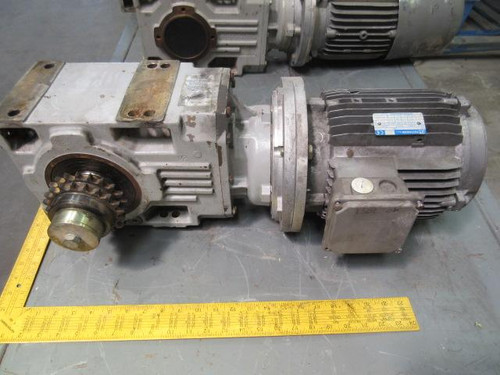 BONFIGLIOLI TECHNOBI A412 NR P112 12300-968 112B/4T1 MOTOR & GEAR REDUCER ASSEMBLY T69817