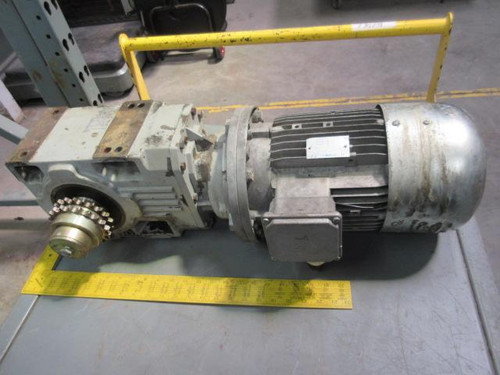 BONFIGLIOLI 12300-968 A412 NR P112 112B 4T1 MOTOR & GEAR REDUCER ASSEMBLY T69820