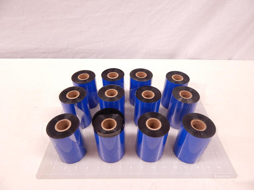 LOT OF 12 DATAMAX KROY D-0400-1182-W THERMAL TRANSFER WAX 4" IN X 1182 FT T69801