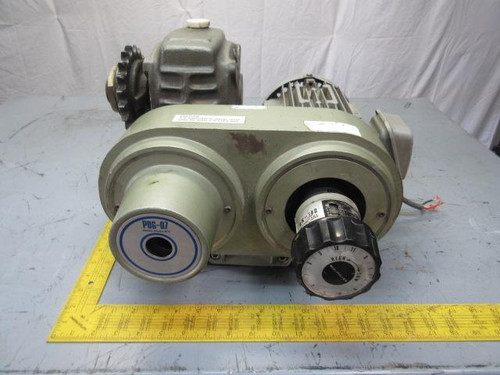 HITACHI PDG07-102 D142005 TFO-K 71-1326 INDUCTION MOTOR W/ TRANSMISSION