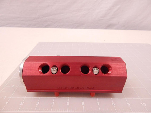 CITO IM4-6-BD-8-3/8-N RED MANIFOLD WATER INJECTION MOLDING T71515