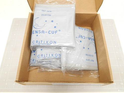 CASE OF 5 GE SENSA-CUF 2476 ADULT BLOOD PRESSURE CUFF 23-33CM T72043