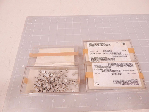 LOT OF 300 FCI 89898-302LF CONN RCPT 4POS .100 DL STR SMD T73648