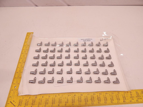 LOT OF 60 16331-6454039 1/4 STEEL ELBOW PNEUMATIC QUICK CONNECTOR FITTINGS T74487