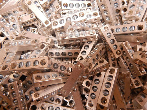 LOT OF 500 BUSSMANN 2A2704 ALUMINUM LUG STRIP BRUMALL T74711