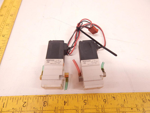 LOT OF 2 SMC NVKF332-5G PORTED PNEUMATIC BODY T75020