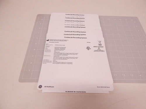 LOT OF 43 DURATECH 2065155-007 LABEL SYSTEM NAMEPLATE T74766