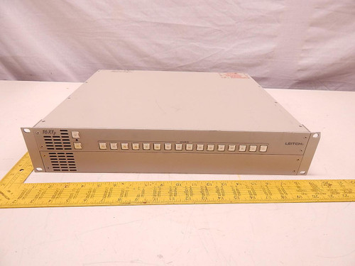 LEITCH 16X1P FR-X+2R0-2AC VIDEO SWITCH ROUTER CONTROL PANEL PROAUDIO RACK MOUNT T77204