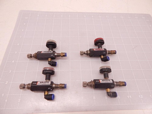 LOT OF 4 SMC ARJ210 MINI REGULATORS T77252