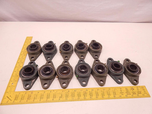 LOT OF 12 FL206 BOLT FLANGE BEARING T76548