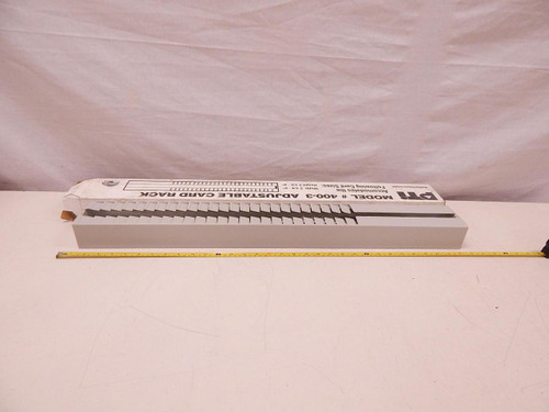 LOT OF 12 PTI 400-3 ADJUSTABLE TIME CARD RACKS T77687
