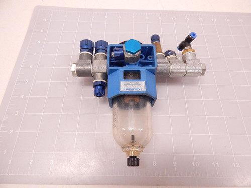 FESTO LF-1/4-S-5M-B PNEUMATIC FILTER REGULATOR T78054