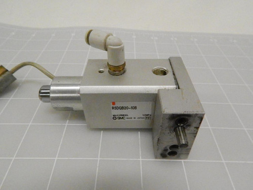 SMC RSDQB20-10B PNEUMATIC STOPPER CYLINDER AUTO SWITCH T72938