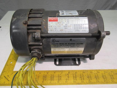 DAYTON 3ND49H HAZARDOUS LOCATION 1/2 HP AC MOTOR FRAME 56