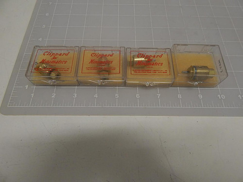 LOT OF 4 CLIPPARD MINIMATICS .875" HOSE ADAPTERS T68949