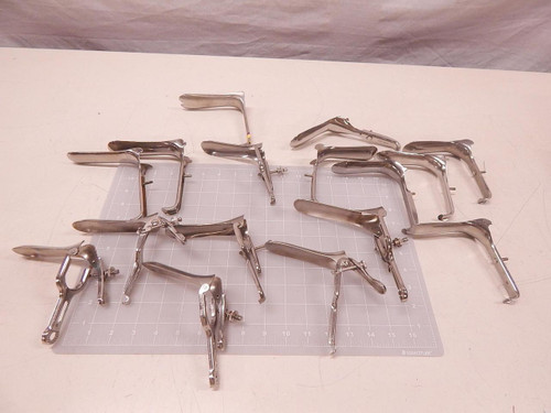 LOT OF 16 CARSTENS STAINLESS CMS WBAMC STAINLESS VAGINAL SPECULUM T78758