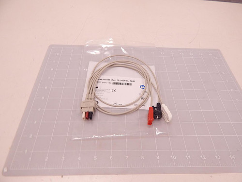 GE GENERAL ELECTRIC HEALTHCARE 545317-HEL 3-LEAD SET WITH CLIPS 75 CM/30 IN. AAMI T79481