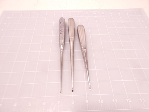 LOT OF 3 V MUELLER 05998-003 CURETTES T78623