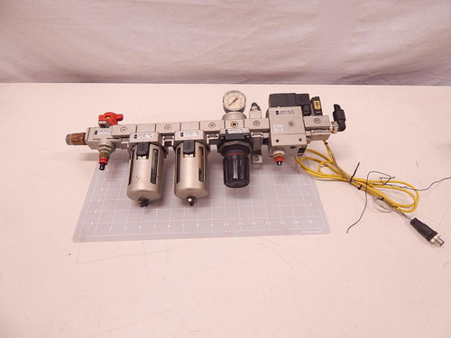 SMC NAV4000-N04-5DZ NAFM4000-N04 NAR4000-N04 NVHS4500-N04-X116 FILTER REGULATOR COMBO LOCK SET T79677