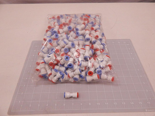 LOT OF 350 QC-S-4B QUICK CONNECT FITTING 1/4 OD PIPE TO 5/16 OD PIPE T80243