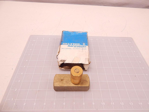 DELTROL 10120-55 EASY READ BRASS FLOW CONTROL VALVE T80576