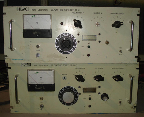2 HUMO LABORATORY PT-01-C DC PUNCTURE TESTER T6259