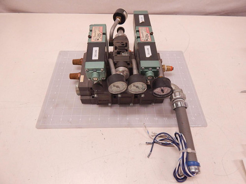 NUMATICS 152SA400M000061 153RS115J016W00 SOLENOID VALVES W/ MANIFOLD T82607