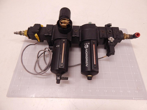 NORGREN T74E-4AA-P1N PNEUMATIC FILTER REGULATOR ASSEMBLY T77909