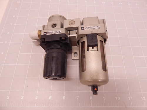 SMC AR3000-03G-R AF3000-03-R PNEUMATIC FILTER REGULATOR T83463