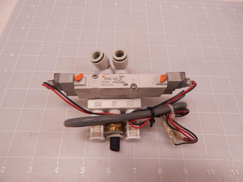 SMC SY5340-5LZE-02 SOLENOID VALVE W/ MANIFOLD T83417