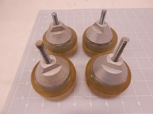 LOT OF 4 5/16" X 1-3/8" RUBBER BASE FEET MOUNTS T83847
