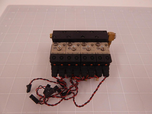 ASSEMBLY OF SMC NZX1071-K16LZ VJ114-6LOZ SOLENOID VALVES W/ VACUUM SWITCHES