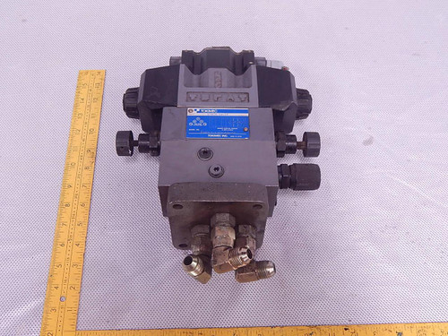 TOKIMEC TGMEN-5-X-A2H-B2H-50 DG4V-5-2C-M-PL-T-6-40-P10 STACK VALVE W/ DIRECTIONAL CONTROL VALVE T84846