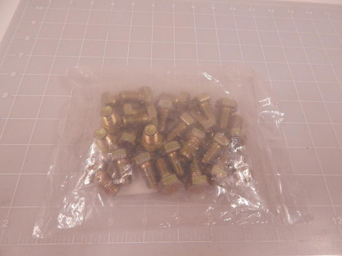 LOT OF 25 TOP ELECTRONICS 90854A220 M12 X 20 HEX CAP FULL THREADED GR 10.9 ZINC YELLOW T84769