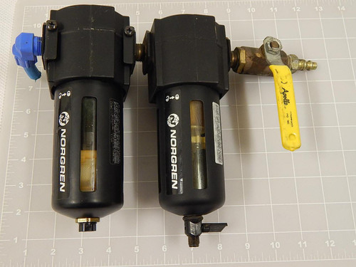 NORGREN F74G-3AN-QP1 F74C-3AN-AP0 PNEUMATIC FILTER W/ COALESCING FILTER T85748