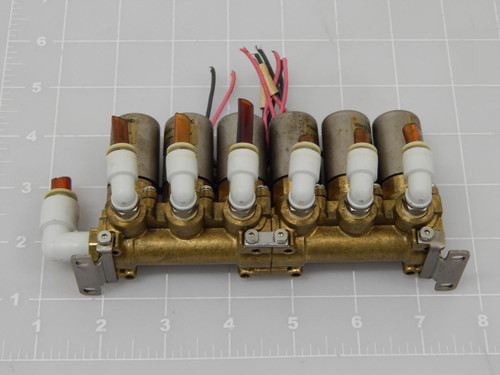 LOT OF 6 SMC VDW23-5G-1 VALVE ASSEMBLY T85839