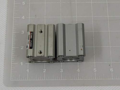 LOT OF 2 SMC CQ2B25-25D CYLINDER 1.0 MPA 10.2 KGF/CM 145 PSI T86938