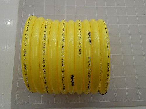 WOODHEAD 1301680038 RECOIL HOSE YELLOW 3/8 X 10 FT W/ 3/8 NPT SWIVEL ENDS T87324