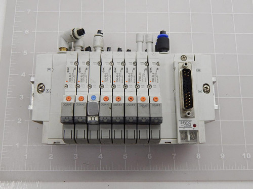 SMC SY3140-5FU-Q SOLENOID VALVES W/ MANIFOLD T89210